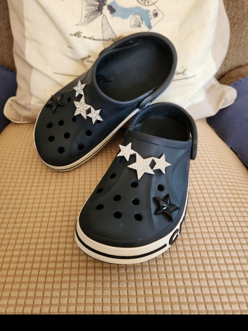 Crocs Bejewled SLIDES size 8